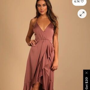 Lulu's Mauve High Low Dress